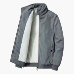 Men's Jacket with Zipper and Lining - Image 3