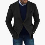 Men's Jacket with Lapel Collar - Image 4