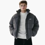 Men's Jacket with High Collar - Image 3