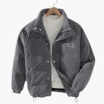 Men's Jacket with High Collar - Image 2
