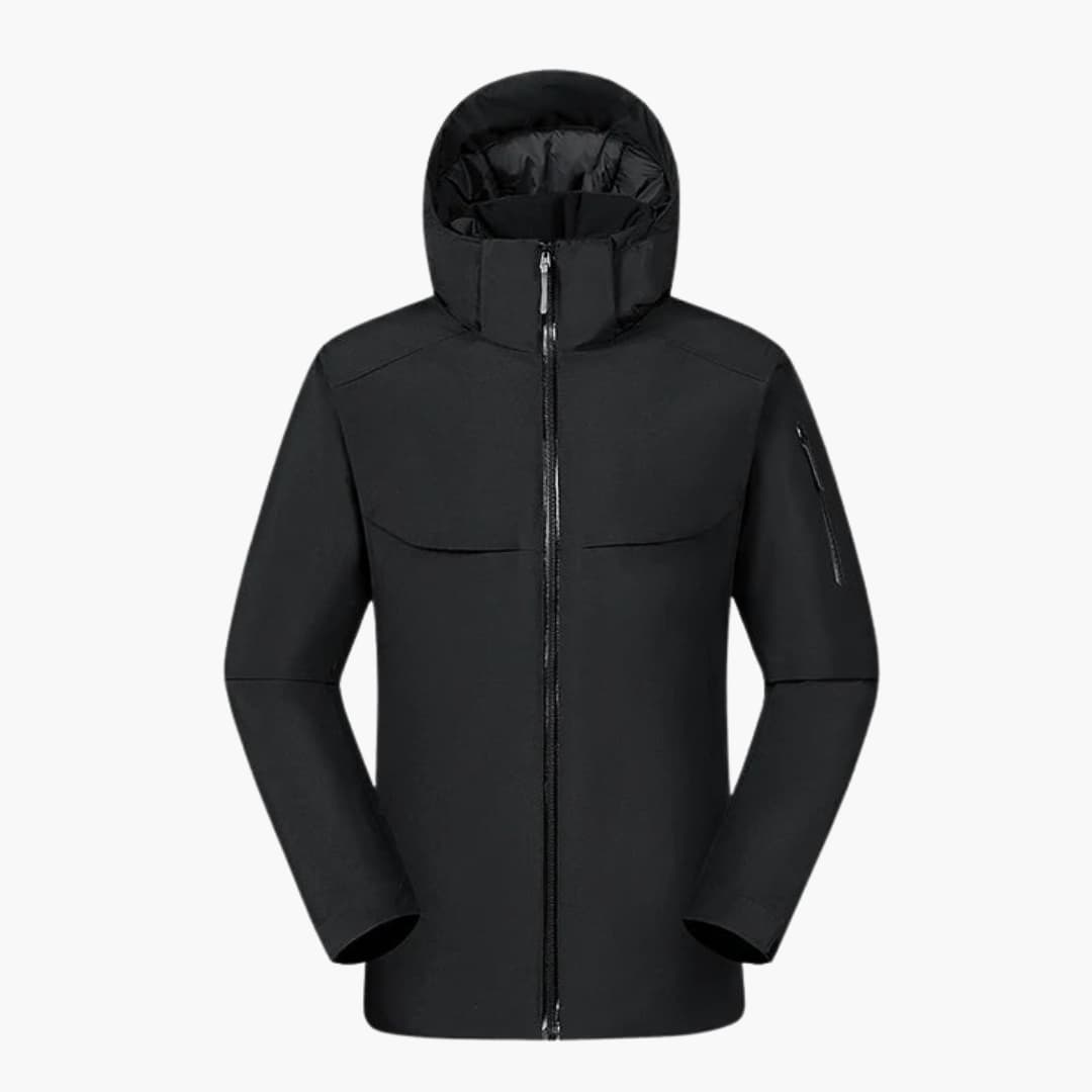 HerrenKapuzenjackemitReissverschluss_1.jpg Men's Zip-Up Hooded Jacket - Image 1