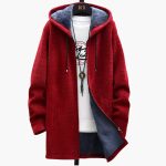 Men’s Hooded Jacket with Zipper and Lining - Image 5