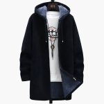 Men’s Hooded Jacket with Zipper and Lining - Image 2