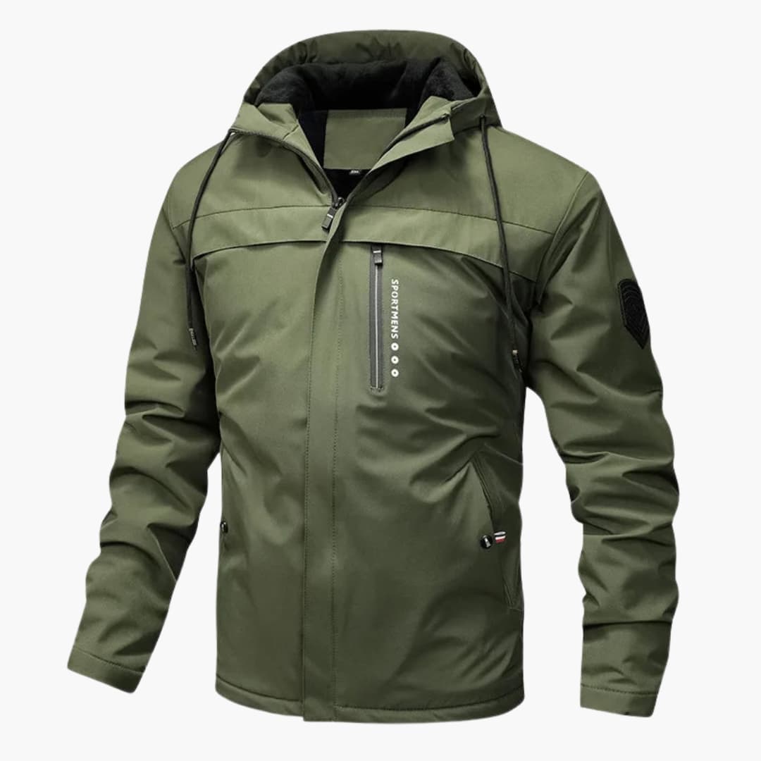 HerrenKapuzenjackemitReissverschlussundTaschen_1.jpg Men's Hooded Jacket with Zipper and Pockets - Image 1