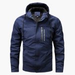 Men's Hooded Jacket with Zipper and Pockets - Image 6