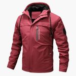 Men's Hooded Jacket with Zipper and Pockets - Image 3