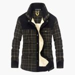 Men's Checked Jacket with Button Placket and Pockets - Image 4