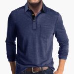 Men's Long Sleeve Shirt with Collar - Image 12