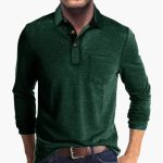 Men's Long Sleeve Shirt with Collar - Image 13