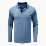 Men's Long Sleeve Shirt with Collar - Image 17