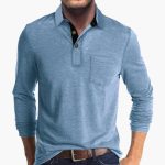 Men's Long Sleeve Shirt with Collar - Image 3