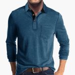 Men's Long Sleeve Shirt with Collar - Image 2