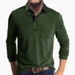 Men's Long Sleeve Shirt with Collar - Image 6
