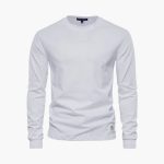 Men's Long Sleeve Shirt with Crew Neck - Image 2
