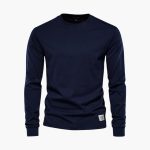 Men's Long Sleeve Shirt with Crew Neck - Image 10