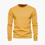 Men's Long Sleeve Shirt with Crew Neck - Image 7