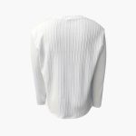 Men's Long Sleeve Shirt with Round Neck and Ribbed Structure - Image 6
