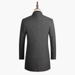 Men's Long Coat with Button Closure - Image 6