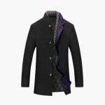 Men's Coat with Stand-Up Collar - Image 6