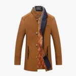 Men's Coat with Stand-Up Collar - Image 7
