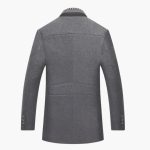 Men's Coat with Stand-Up Collar - Image 5