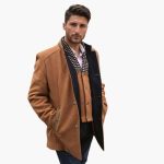 Men's Coat with Stand-Up Collar - Image 8