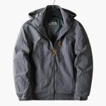 Men's Outdoor Jacket with Hood and Zipper - Image 3