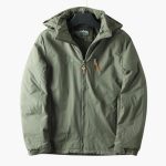Men's Outdoor Jacket with Hood and Zipper - Image 4