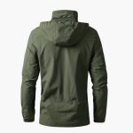 Men's Outdoor Jacket with Hood and Zipper Pockets - Image 2