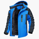 Men’s Outdoor Jacket with Hood and Zipper - Image 3