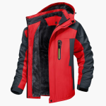 Men’s Outdoor Jacket with Hood and Zipper - Image 4