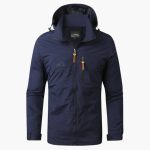 Men's Outdoor Jacket with Hood and Zipper Pockets - Image 5