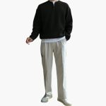 Men's Oversized Half-Zip Sweater with Modern Knit - Image 6