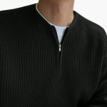 Men's Oversized Half-Zip Sweater with Modern Knit - Image 5
