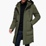 Men's Parka Jacket with Hood and Zipper - Image 6