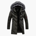 Men's Parka with Hood and Quilted Surface - Image 4