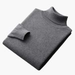 Men's Fine Knit Sweater with Ribbed Hem - Image 4