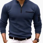 Men's Pullover with Half-Zip and Sleeve Pocket - Image 4