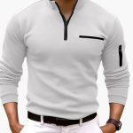 Men's Pullover with Half-Zip and Sleeve Pocket - Image 3