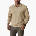 Men’s Half-Zip Sweater with Turn-Down Collar - Image 5