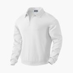 Men’s Half-Zip Sweater with Turn-Down Collar - Image 6