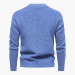 Men's Sweater with Round Neck and Knit Structure - Image 10