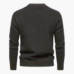 Men's Sweater with Round Neck and Knit Structure - Image 8
