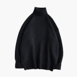 Men's Sweater with Knitted Roll Neck