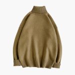 Men's Sweater with Knitted Roll Neck - Image 3