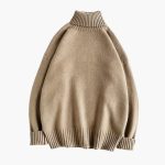 Men's Sweater with Knitted Roll Neck - Image 2