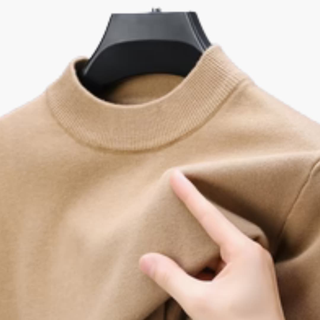 HerrenPullovermitlangenArmelnRippbundchenundRippbund_4.jpg Men's Sweater with Long Sleeves, Ribbed Cuffs, and Ribbed Hem - Image 1