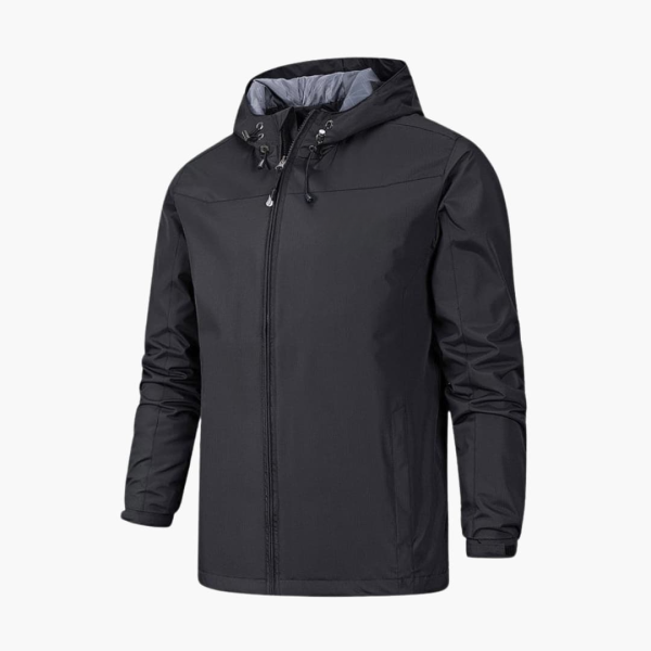 Men's Rain Jacket with Full Zipper