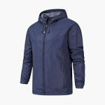 Men's Rain Jacket with Full Zipper - Image 2