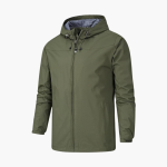 Men's Rain Jacket with Full Zip - Image 3